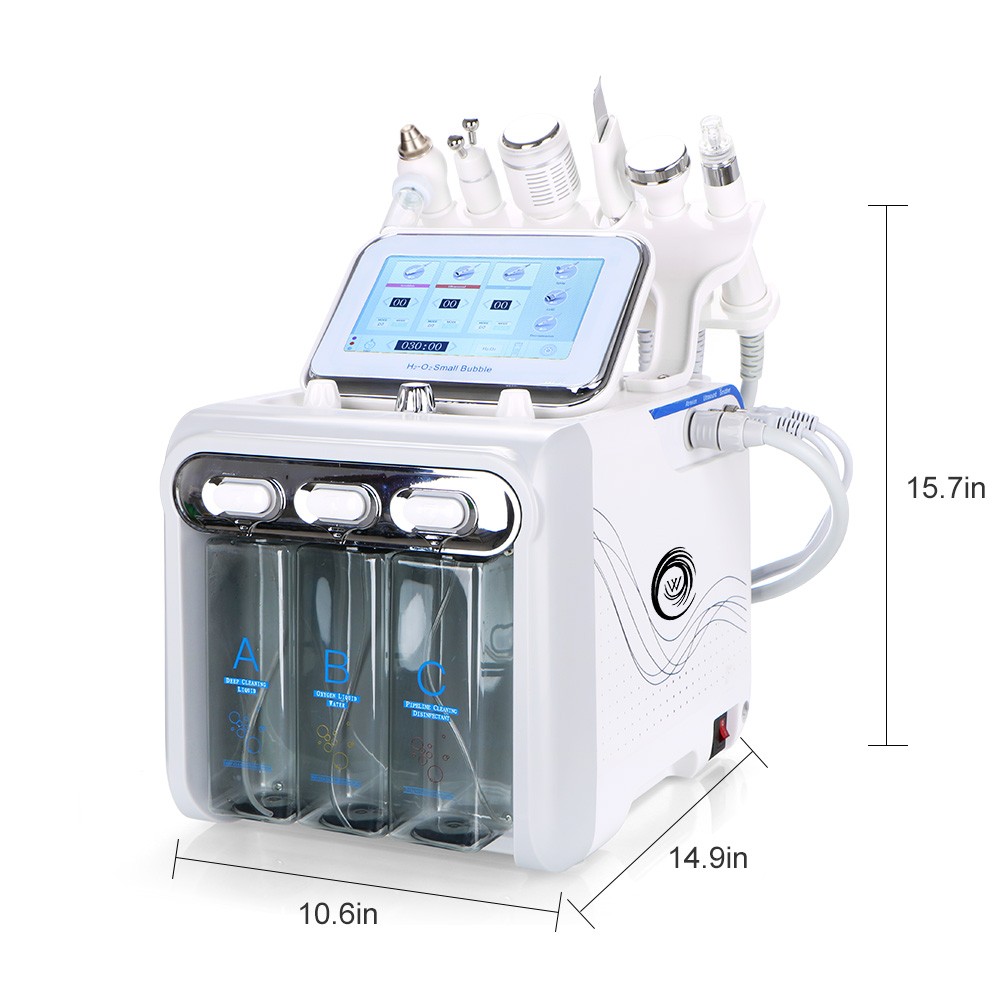 6/7 in 1 Hydra Water Facial Skin Cleaning Hydro Dermabrasion Oxygen Peel Machine
