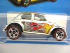 HOT WHEELS - SUPER CHROMES - VOLKSWAGEN BEETLE / VW BUG - REDLINES - FLAMES