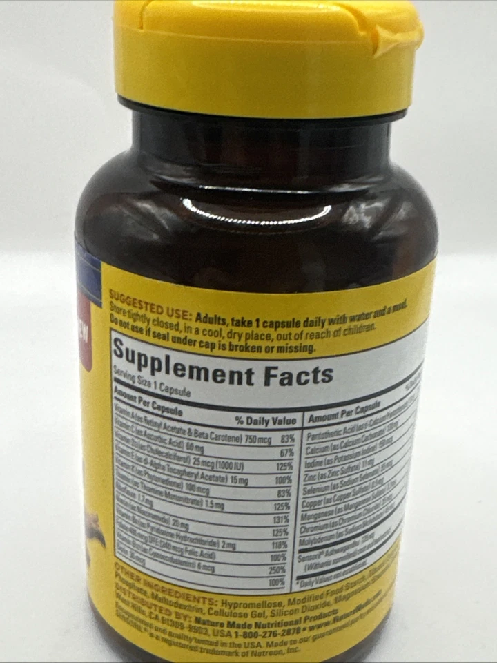 Nature Made Multi+ Ashwagandha 60 Cápsulas. Exp. 03/2025 Foto 3 de 4