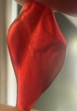 Ruby Red Sea Glass Teardrop Pendant Genuine 3D Swirl STUNNING Jewelry Grade