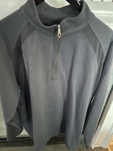 Nike Golf Tour Dri Fit Quarter Zip Long Sleeve Pullover Mens XXL Black