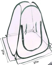 Pop Up Greenhouse Mini Greenhouse Outdoors Plastic PVC Green House 27X27X31