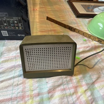 Vintage Western Electric 760A Bell System Speaker Avocado Green Open Cord Untest