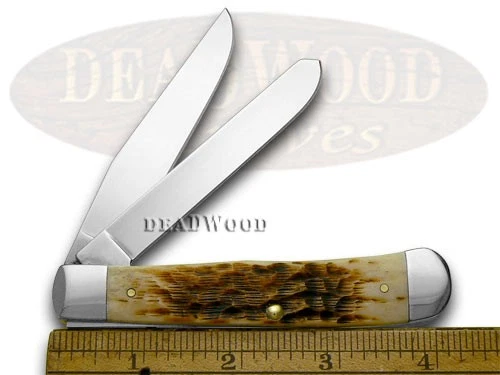 Cuchillo de Bolsillo Case xx Cuchillos Trapper Jigged Ámbar Hueso CS 00163 Foto 3 de 4