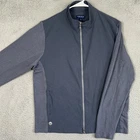 Peter Millar Jacket Mens Large Crown Crafted Navy Full Zip Performance Stretch