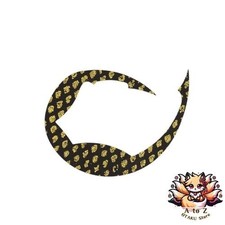 NEW Daiwa Lure Red Fang Silicone Tie Padesha Extra Thick L Arowana Black