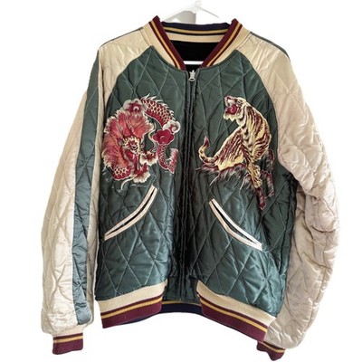 VTG 90s Tailor Toyo Enterprise Sukajan M11136 Velveteen Souvenir Jacket Tiger L