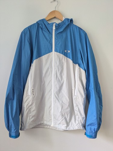 Oakley Men's Lightweight Windbreaker Jacket Size L Hooded Hiking Outdoor