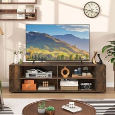 Home Living Room 59" Console TV Stand Storage Media Center Walnut Adjustable