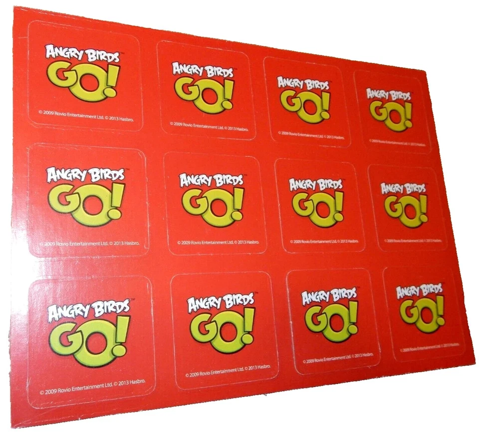 2013 Disney ANGRY BIRDS GO Complete Memory Card Game Matching 48 Cards {NO BOX} - Image 2 of 4