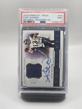 2018 Panini National Treasure Kurt Warner Patch Auto 17/25 PSA Mint 9 