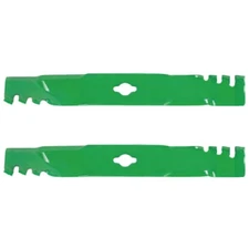 Set of 2 Heavy Duty Mulching Predator Blades Fits John Deere 36" Mower M1224