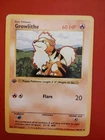 Pokemon TCG Growlithe 28/102 Base Set Shadowless 1st Ed 60HP