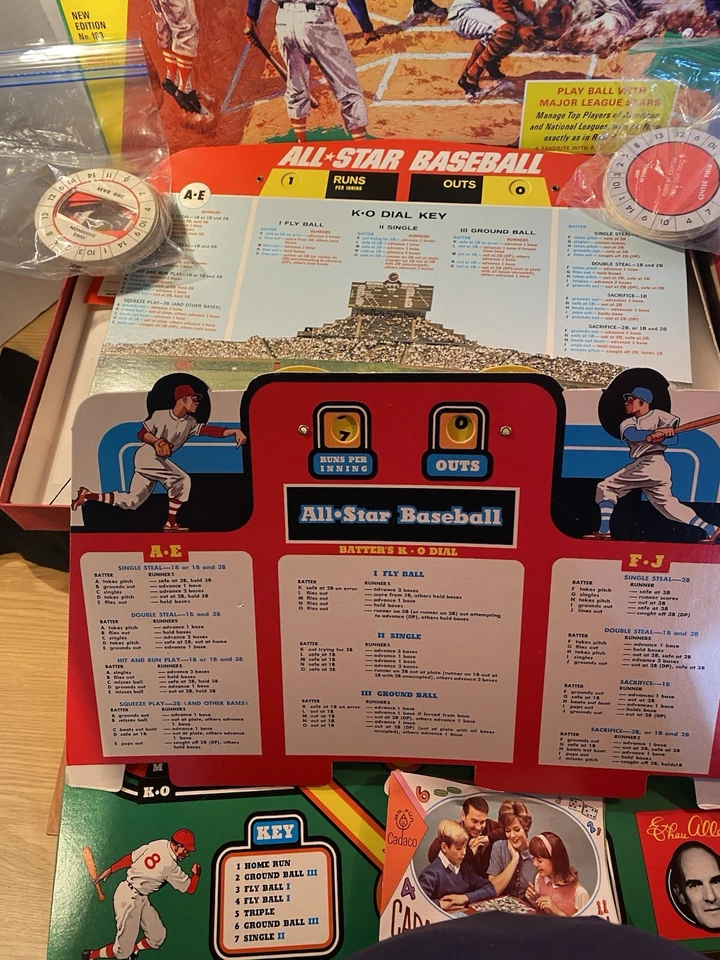 CADACO ALL STAR BASEBALL GAME 1966 Complete, Ethan Allen - Image 3 of 4