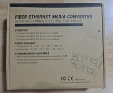 Pair Of Gigabit Ethernet SFP Fiber Optic media converter 1.25G
