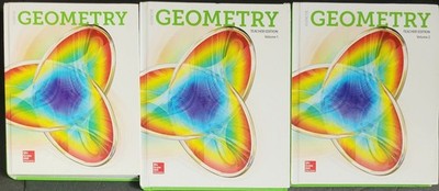 McGraw Hill Glencoe Geometry Teacher Vol 1 & 2 & Student Edition 2018