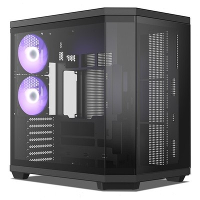 Vetroo CT3 ATX Mid-Tower Gaming Computer PC Case - Black
