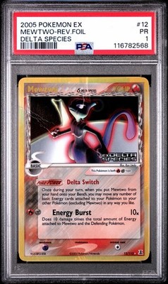 2005 Pokemon EX Delta Species Mewtwo Reverse Holo #12/113 PSA 1 | eBay