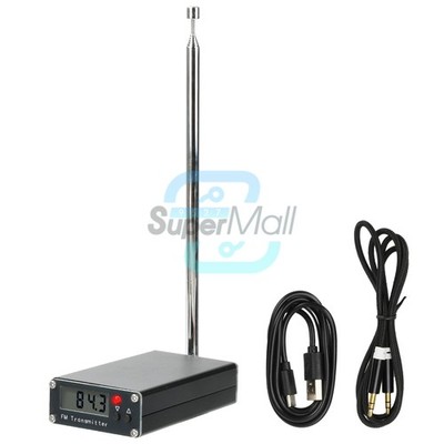 76-108MHz LCD Digital FM Transmitter 2000M 0.5W FM Stereo Transmit For Radio