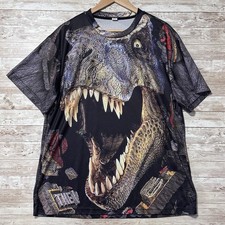 Dinosaur T-Rex Double Sided 3D Tshirt Mens 2X Short Sleeve
