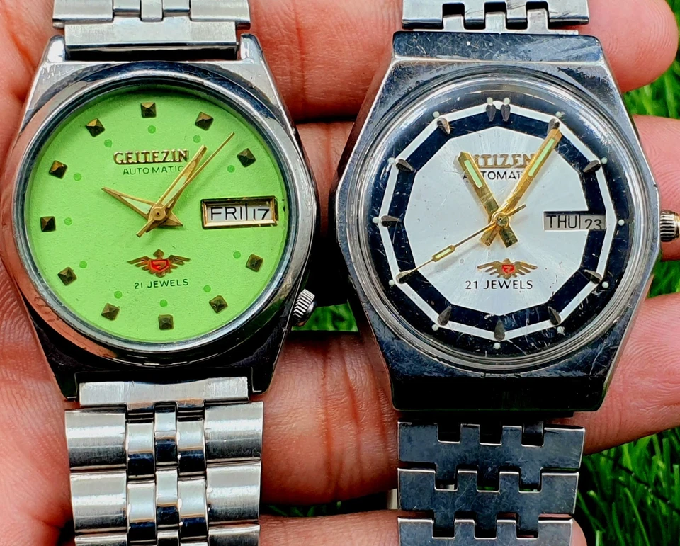 Vintage Lot Of Citizen 21 Jewels Automatic Men Watches Day Date Japan Made - Image 4 of 4