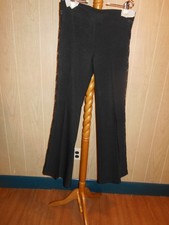 BLACK LACE sides Pants Slacks, Made In France, Women Reg. Size 8