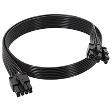 8 Pin PCIE Cable, 8 Pin Male to 6 2 Male GPU Power Cable, Compatible with Cor...