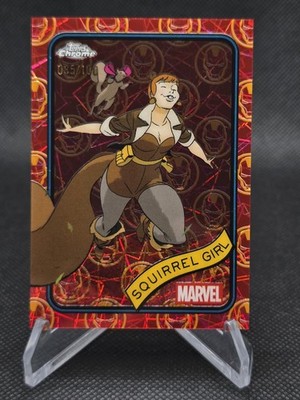 2025 Topps Chrome Marvel Squirrel Girl Ironman Refractor /100