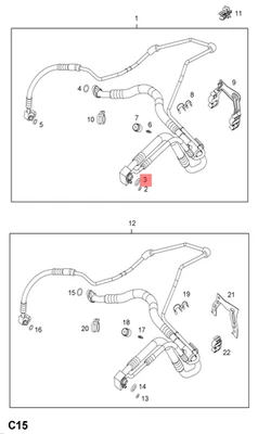 Original GM/OPEL 13153249 Dichtring, Kältemittelleitung Adam Astra Corsa Omega - Bild 1 von 4