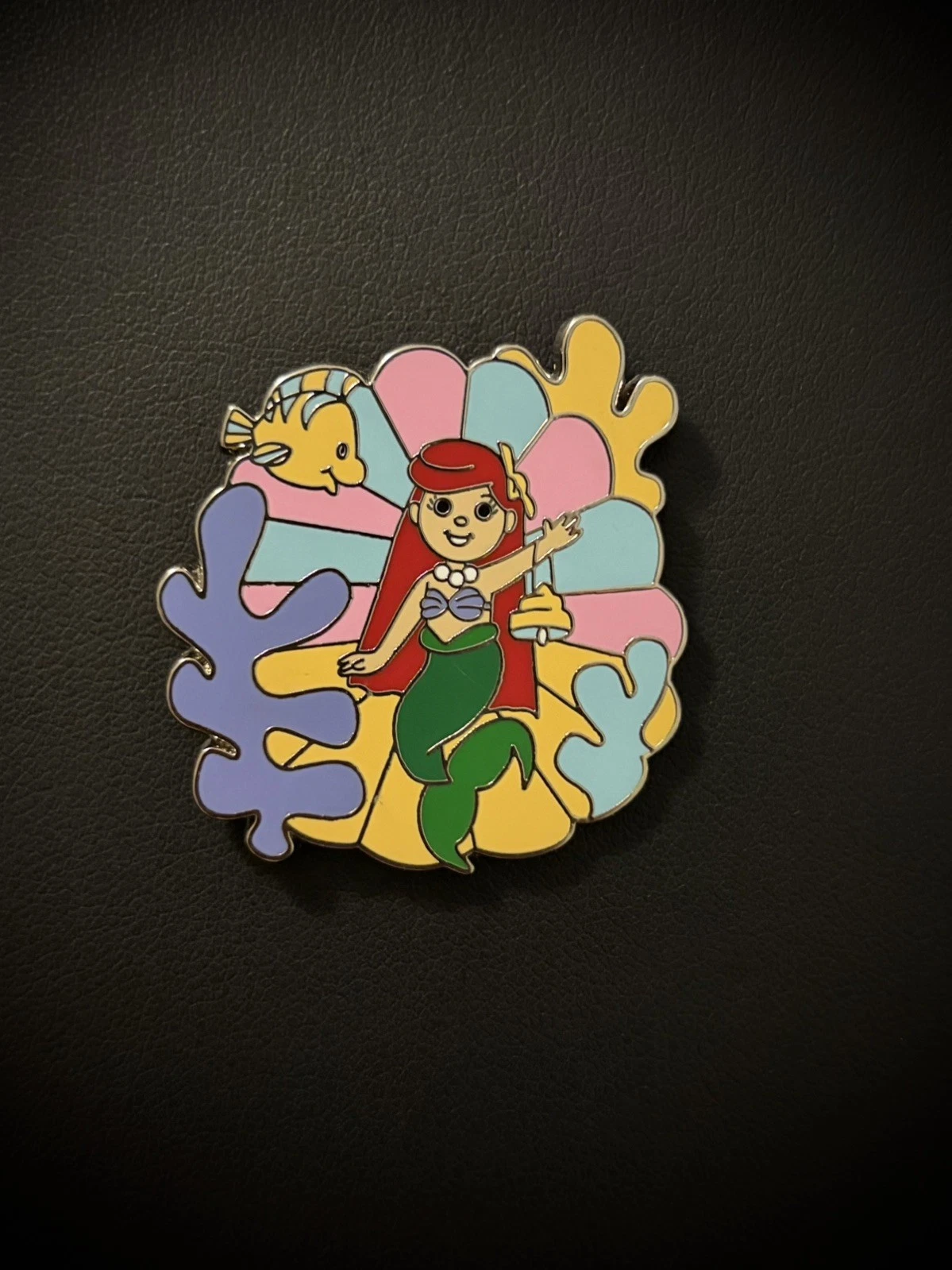 2023 Disney Mystery Pin It's A Small World Ariel Little Mermaid Flounder