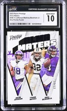 JUSTIN JEEFERSON 2023 Prestige #AM-15 Alma Maters PURPLE /99 GEM MINT + COUPONS