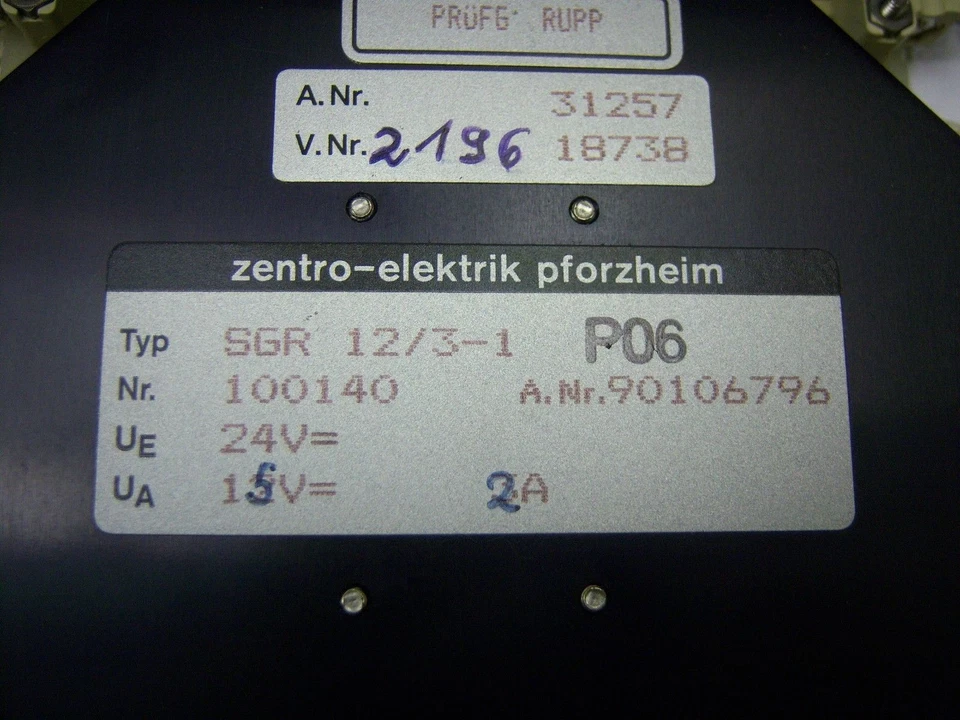 Placa de fuente de alimentación Zentro Elektrik Rexroth 100142 / 5460025002 Foto 3 de 4
