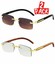 Men's Vintage Retro Sunglasses - Gold Frame, Clear Mirror Lens, UV400 Protection, Classic Style