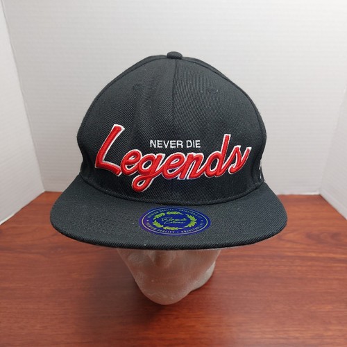 Legends Never Die Rings & Crowns Snapback Hat Black Cap