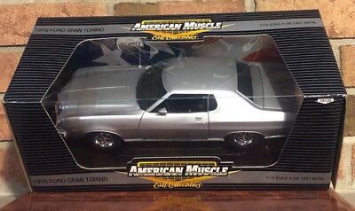1976 Ford Gran Torino silver 1:18 Ertl American Muscle 79135