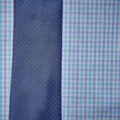 Nick Graham Men's Dress Shirt - Lattice Circles Pattern In Purple, Long Sleeve, Size Large (16-16.5 Neck, 34/35 Sleeve) - View #12