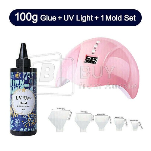 Hard UV Resin Glue Clear Crystal DIY Handmade Epoxy Crafts Casting Jewelry Mold - Picture 26 of 26
