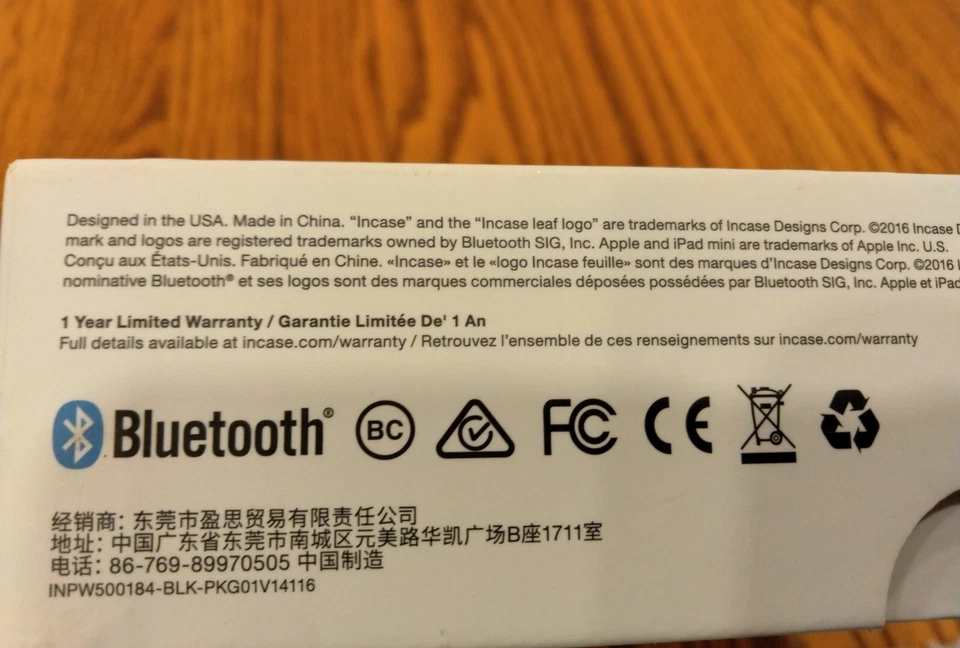 New In Box Incase IPad Mini 4 Keyboard Folio Case 8"x 6" Black - Image 4 of 4