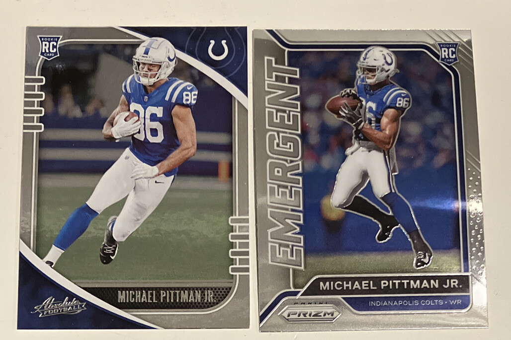 2020 Prizm Michael Pittman Jr. Emergent Rookie + Absolute RC Colts