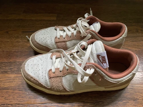 Nike Dunk Low Retro PRM Medium Curry Top Sneakers Brown DD1390-100 US size 7.5