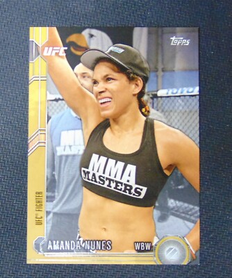 Amanda Nunes 2015 Topps UFC Chronicles Gold Parallel /88 Border Card #205