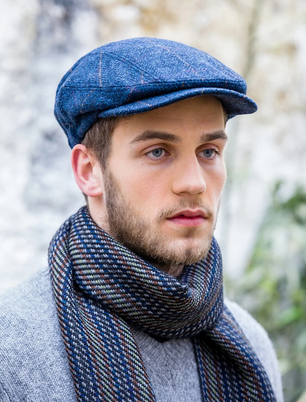 Mucros Weavers Irish Flat Cap Men's Kerry 100% Wool Tweed Hat Made in Ireland