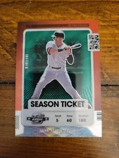 2021 Panini Contenders Optic Baseball Green Season Ticket Mike Yastrzemski