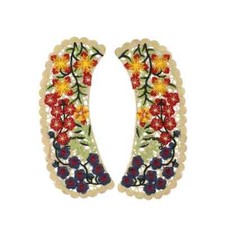2pairs Embroidered Fake Neckline Collar Women Applique Sewing Supplies Lace