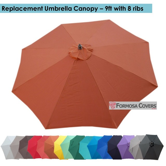 13ft 8 Rib Patio Umbrella Replacement Cover Canopy Outdoor Market Beach Deck Top For Sale Ebay