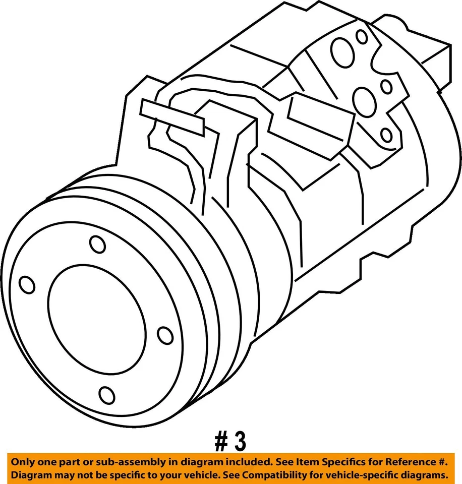 Compresor de aire acondicionado usado para: Cadillac Srx 2008 3,6 grado A Foto 4 de 4