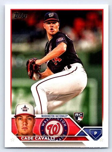2023 Topps #320 Cade Cavalli Washington Nationals RC BASEBALL Card