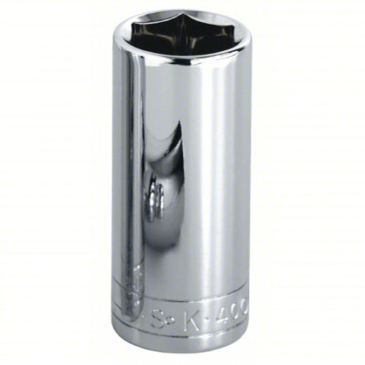 SK Hand Tools 1/2in 6pt Deep Chrome Socket 21mm   New Free ShippingUSA Made