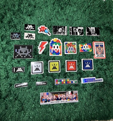 Invader Rubikcubist MIMA Museum Exclusive Sticker Set Of 22 LIMITED EDITION NEW!