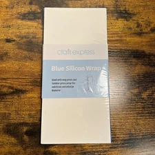 Craft Express Blue Silicon Wrap for mug/tumbler press NEW 3 pack multi-size